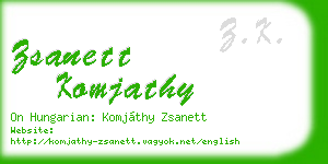 zsanett komjathy business card