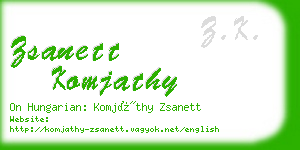 zsanett komjathy business card